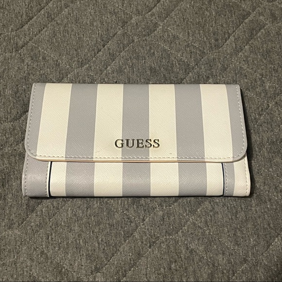 Guess Handbags - GUESS Wallet - Grey Striped